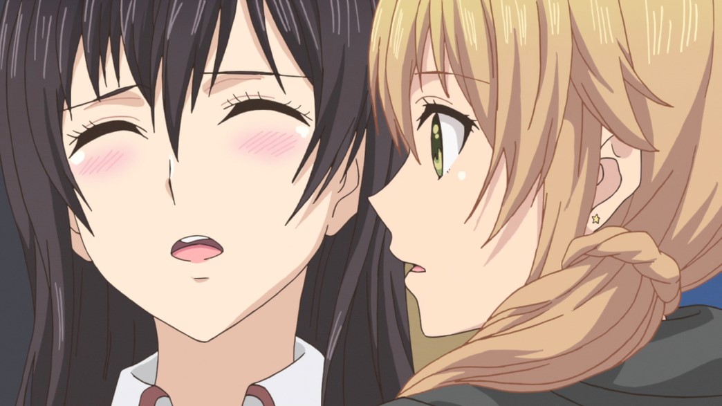 Citrus Episode 5 Mei and Yuzu on a train