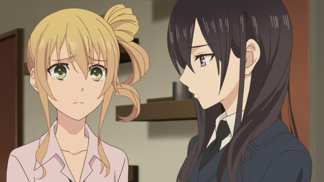 Citrus Episode 9 Mei tells Yuzu she wont be there for Christmas