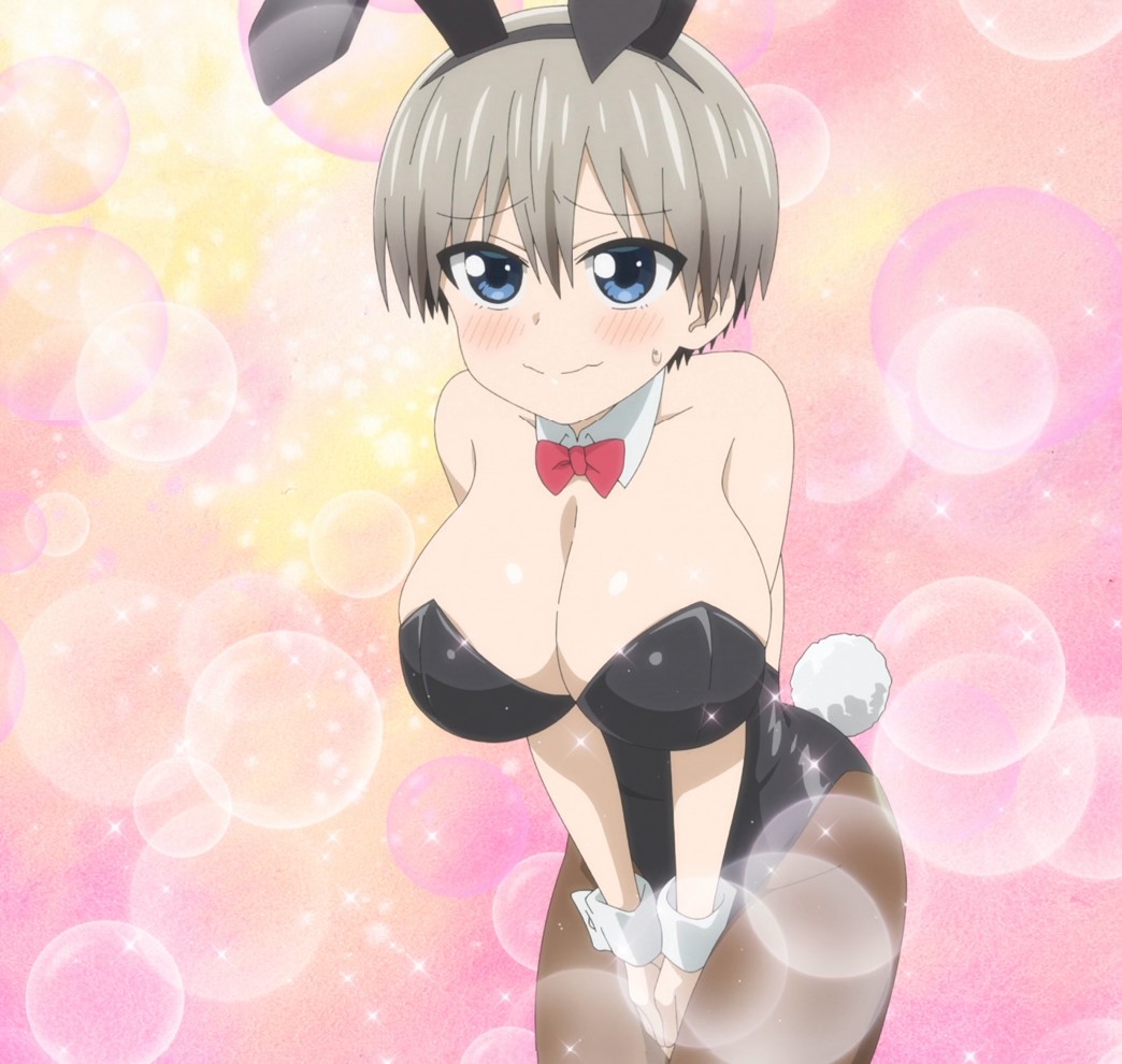 Uzaki Chan Wants to Hang Out Episode 11 Hana Uzaki bunny girl cosplay boobs