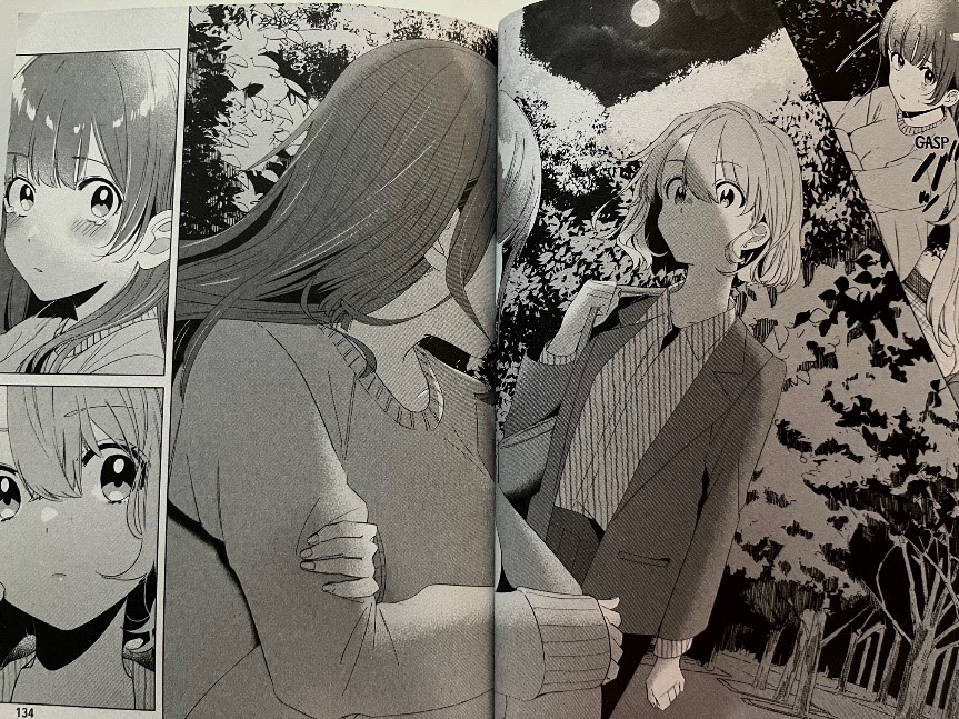 Higehiro Volume 2 Sayu bumps into Yuzha Mishima