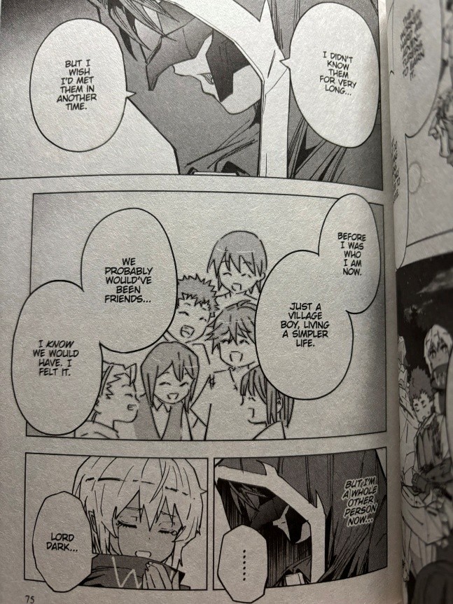 Backstabbed in a Backwater Dungeon Volume 3 Light thinks about how they could have been friends