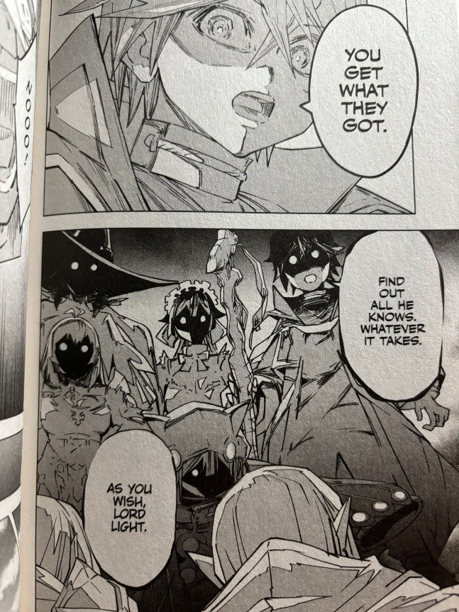 Backstabbed in a Backwater Dungeon Volume 3 Light wants information from Kyto and Yanaaq