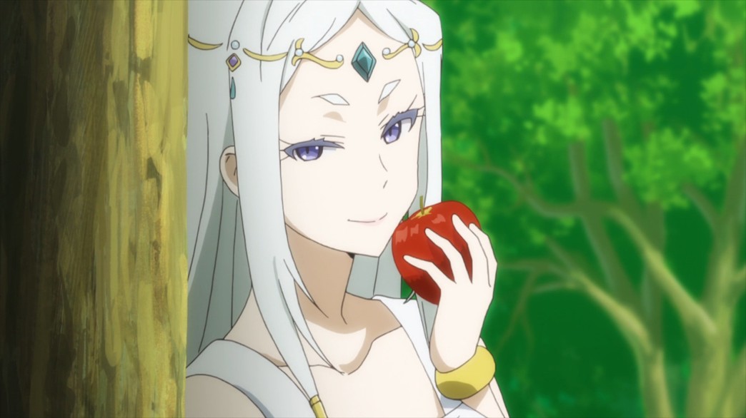 Cautious Hero The Hero Is Overpowered but Overly Cautious Episode 7 Mitis enjoying her apple