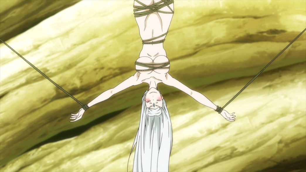 Cautious Hero The Hero Is Overpowered but Overly Cautious Episode 8 Mitis tied up naked