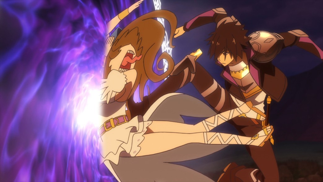 Cautious Hero The Hero Is Overpowered but Overly Cautious Episode 9 Seiya forcing Ristarte through the portal