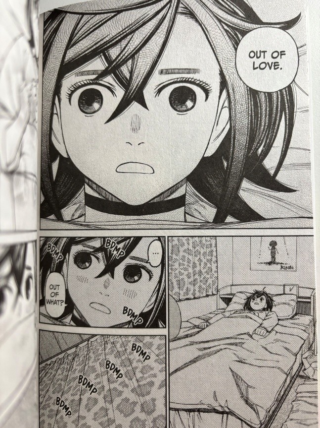 Dandadan Volume 10 Momo thinks Okarun just confessed his feelings to her