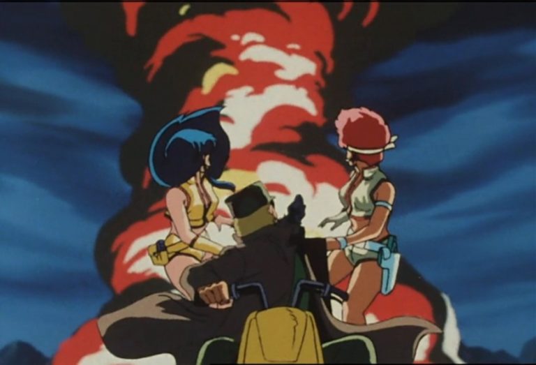 Dirty Pair Episode 20 Kei and Yuri with Blues