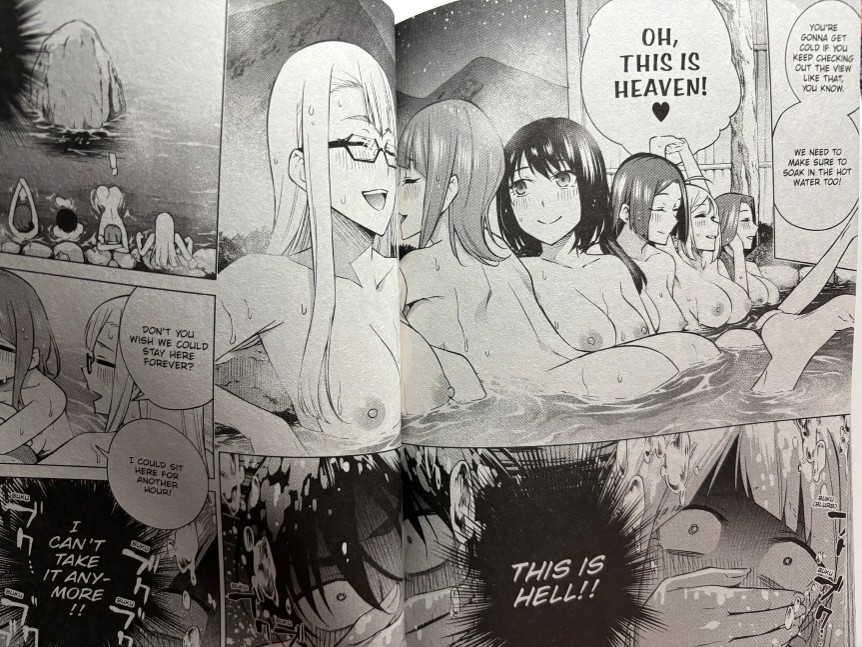 Honey Trap Shared House Volume 5 Hiyato and Seraphy hiding underwater