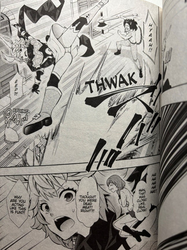 How Not to Summon a Demon Lord Volume 14 Horn dodging a paladin's attack