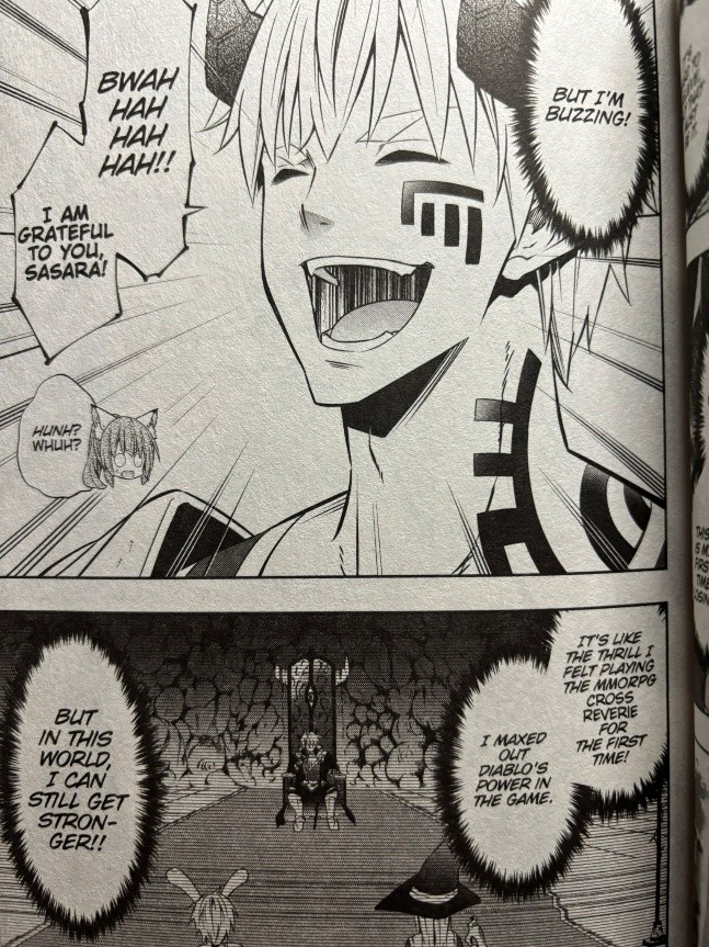 How Not to Summon a Demon Lord Volume 19 Diablo excited by his situation