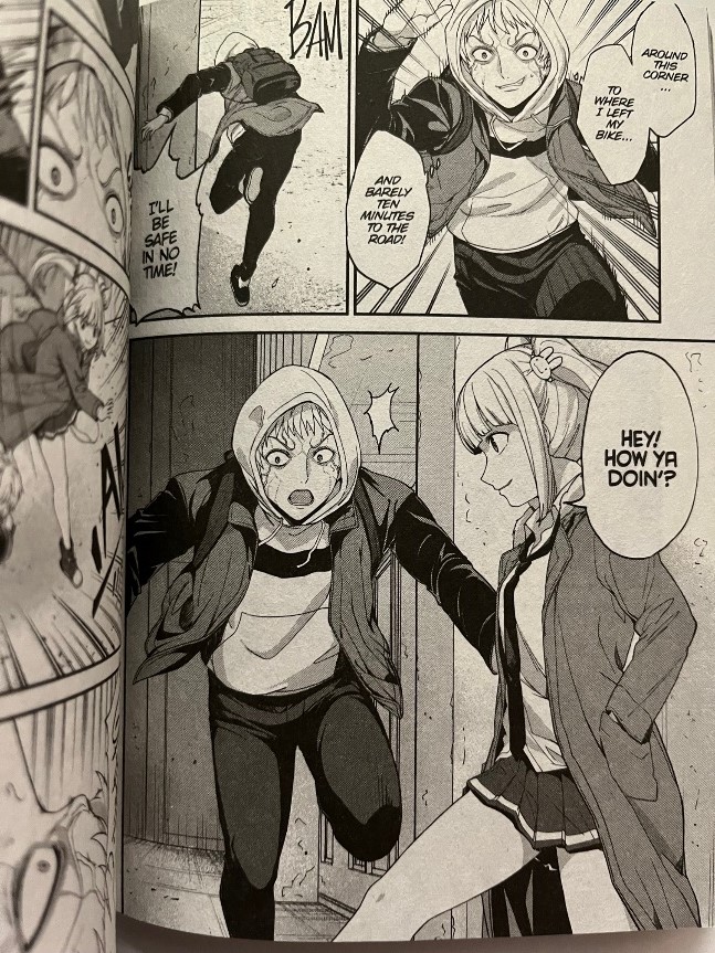 Kingdom of Z Volume 5 Karin Nagiri intercepts the human posing as a zombie