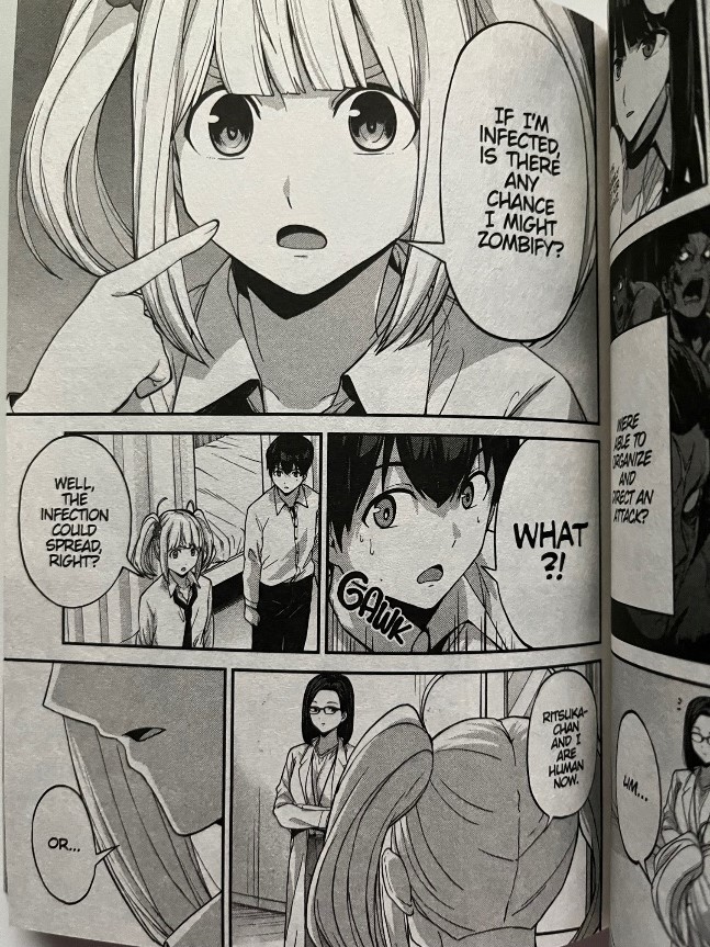 Kingdom of Z Volume 5 Karin Nagiri wondering if she'll turn