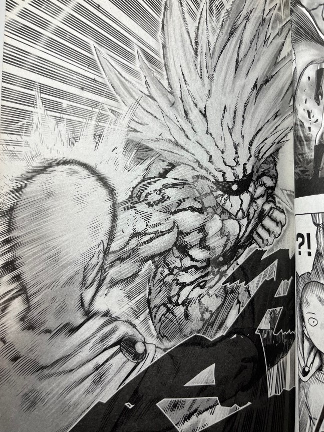 One Punch Man Volume 7 Boros punching Saitama