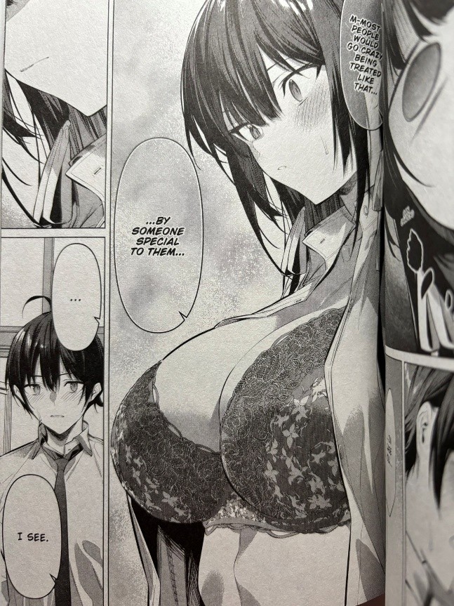 Please Put Them On, Takamine san Volume 9 Takane realises that Shirota is serious about her