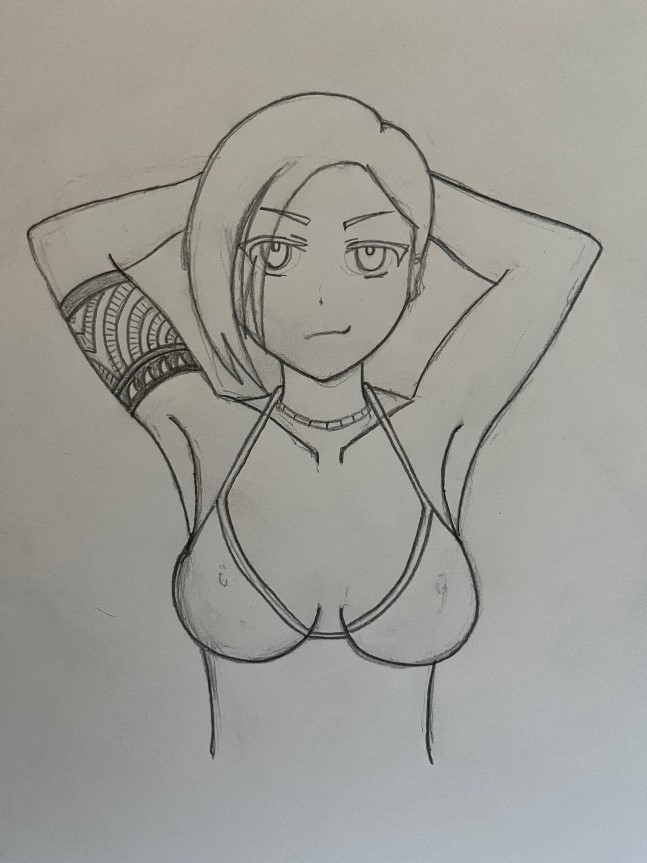 RIP Tide Kira cover sketch pose