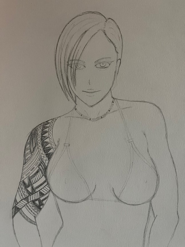 RIP Tide character sketch Kira Tattoo 2