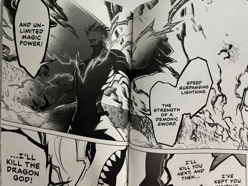 Ragna Crimson Volume 11 Woltekamui thinks he's beaten Ragna