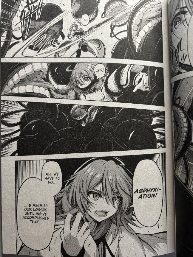 Sister and Giant A Young Lady is Reborn in Another World Volume 4 Carla attacks Junko with Man Eaters