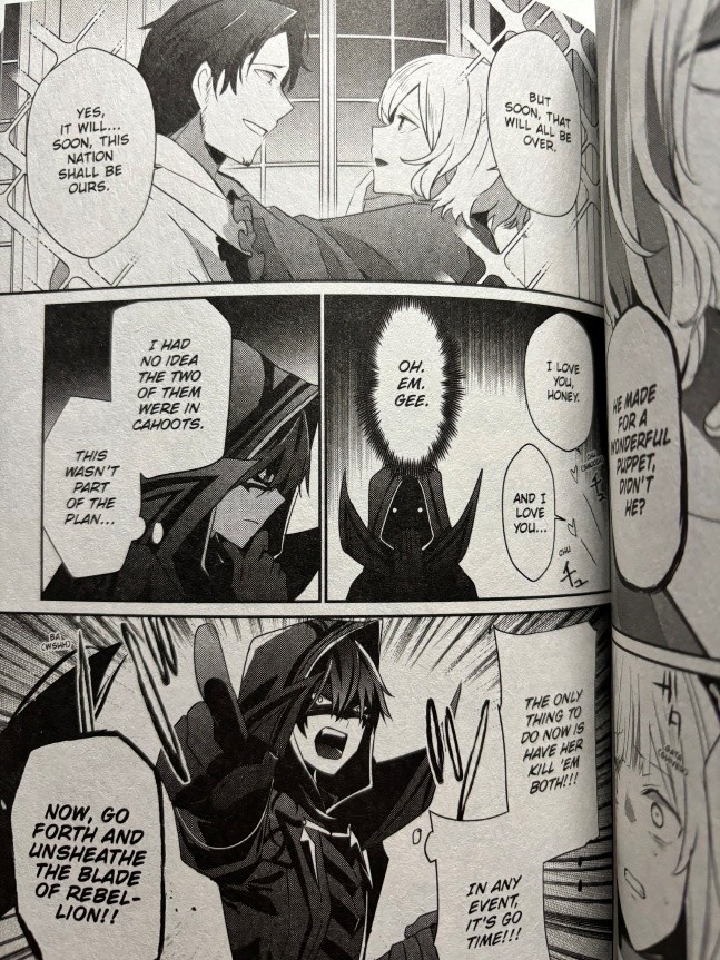 The Eminence in Shadow Volume 11 Shadow shows Rose her mother and Perv