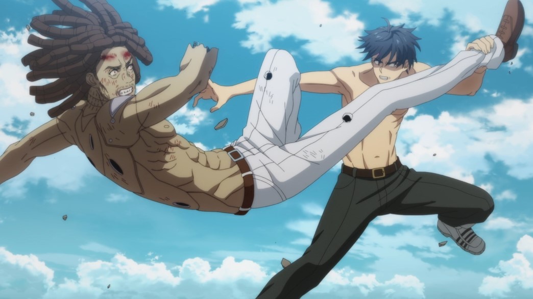 The Kingdoms of Ruin Episode 12 Adonis beating Shirousagi