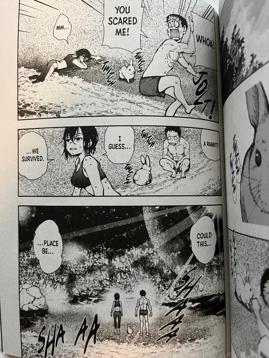 Zom 100 Bucket List of the Dead Volume 11 Shizuka and Akira on a deserted island